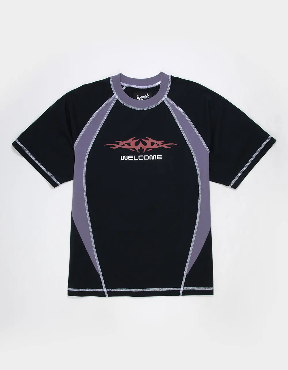 WELCOME SKATEBOARDS Rash Panel Mens Tee