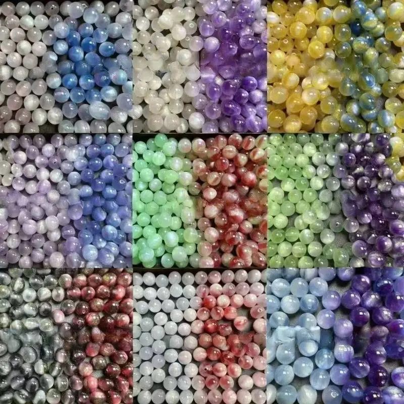 190pcs Durable Resin UV Sensitive Color Changing Beads 10mm for Jewelry Making, Round Multicolor Sunlight Beads for DIY Crafts, Bracelet Making