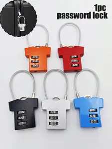 Luggage Combination Lock with Adjustable Dial 0-9, Durable Travel Padlock for Suitcases Backpacks and Airport Luggage, Reliable Security for Travel and Outdoor Adventures, Versatile Portable Travel Accessory
