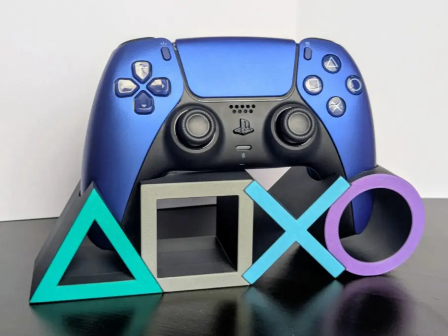 SYMBOLS  controller stand . 3d printed desk decor stand