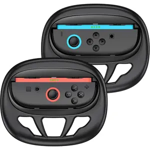 2 Packs Switch 2 Steering Wheel for 2025 Nintendo Switch 2 Joy Cons,Racing Wheels for Mario Kart World, Joy Con 2 Controller Wheel Accessories