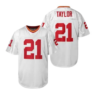 Men's football jersey #21, white V-neck, polyester mesh surface breathable, slightly elastic