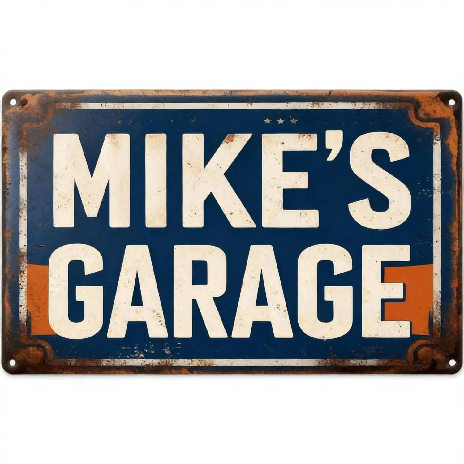 Humorous Retro Classic Mike Metal Wall Sign, 8x12in Decor Sign, Decorative Plaque for Home Bar, Home Business & Room Decor