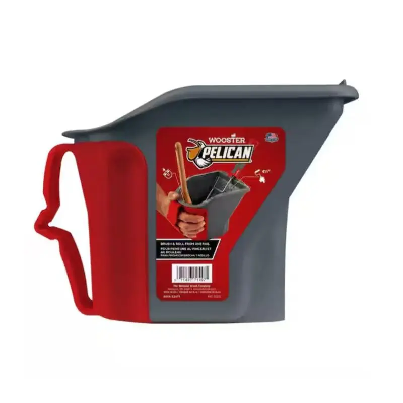 1 qt. Hand-Held Paint Bucket with Brush Magnet 1 qt. Hand-Held Paint Bucket with Brush Magnet