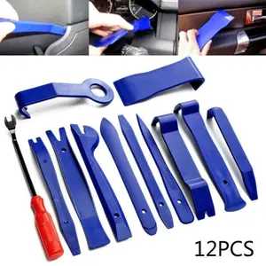 12 Pcs/set Car Trim Removal Tool Kit Set Interior Audio Removal Trim Door Panel Dashboard Removal Hand Tool Car Special Disassembly Tool Car Repair Tools