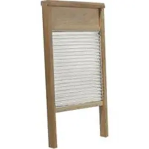 212 MAIN Durable Double-Face Wooden Galvanized Washboard, Household Item, Behrens Manufacturing BWBG12 Household Appliance Accessory