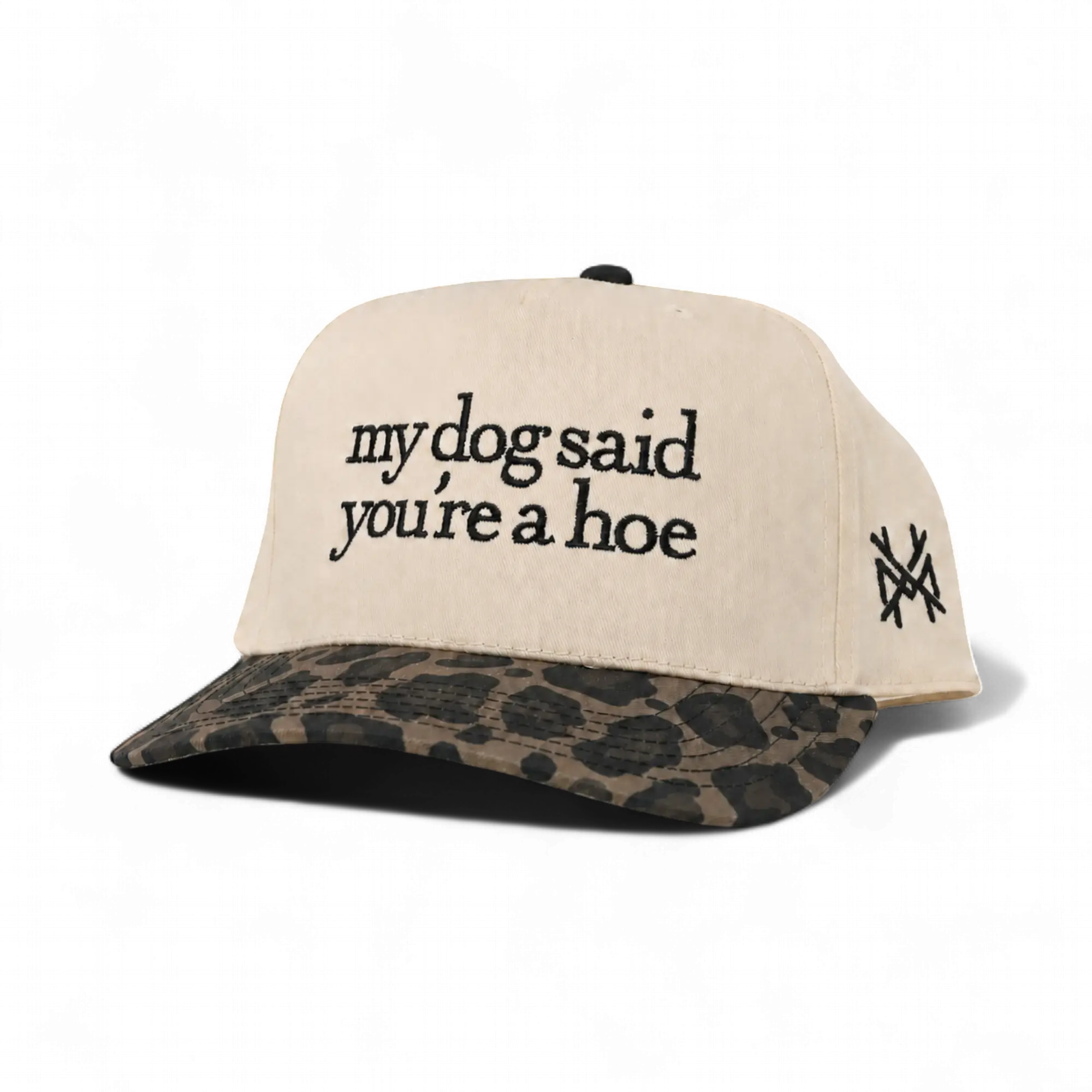 My Dog Said You're a Hoe MadHatter's Embroidered Snapback Adjustable (Up To A Size 8 Head) Premium Trucker Hat My Dog Said You're a Hoe MadHatter's Embroidered Snapback Adjustable (Up To A Size 8 Head) Premium Trucker Hat