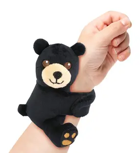 SLAP BRACELET PLUSH - BLACK BEAR