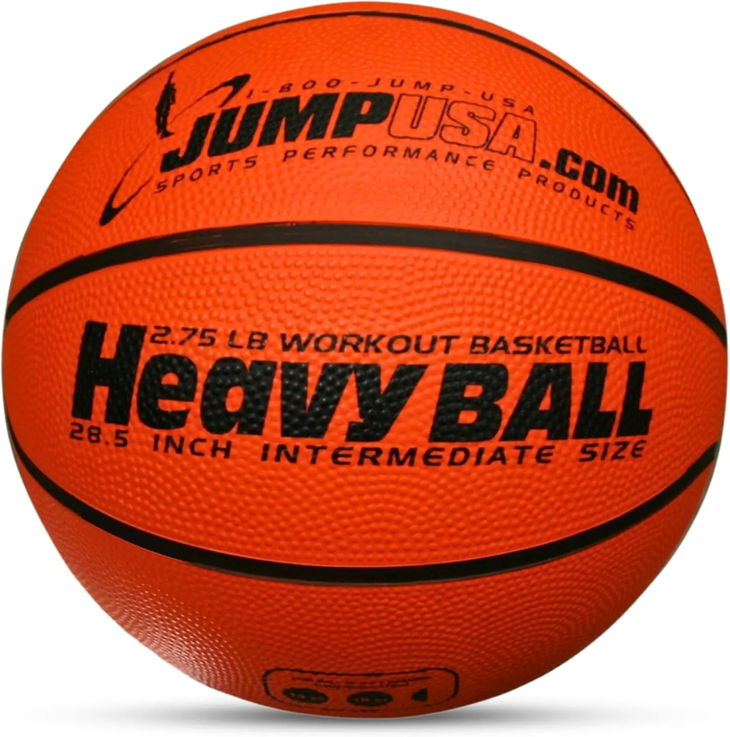 Weighted Basketball 28.5" - Hi-Carbon Rebound Rubber - Improve Shooting, Arm & Finger Strength - 3lb Weighted - Includes Skills Training Video