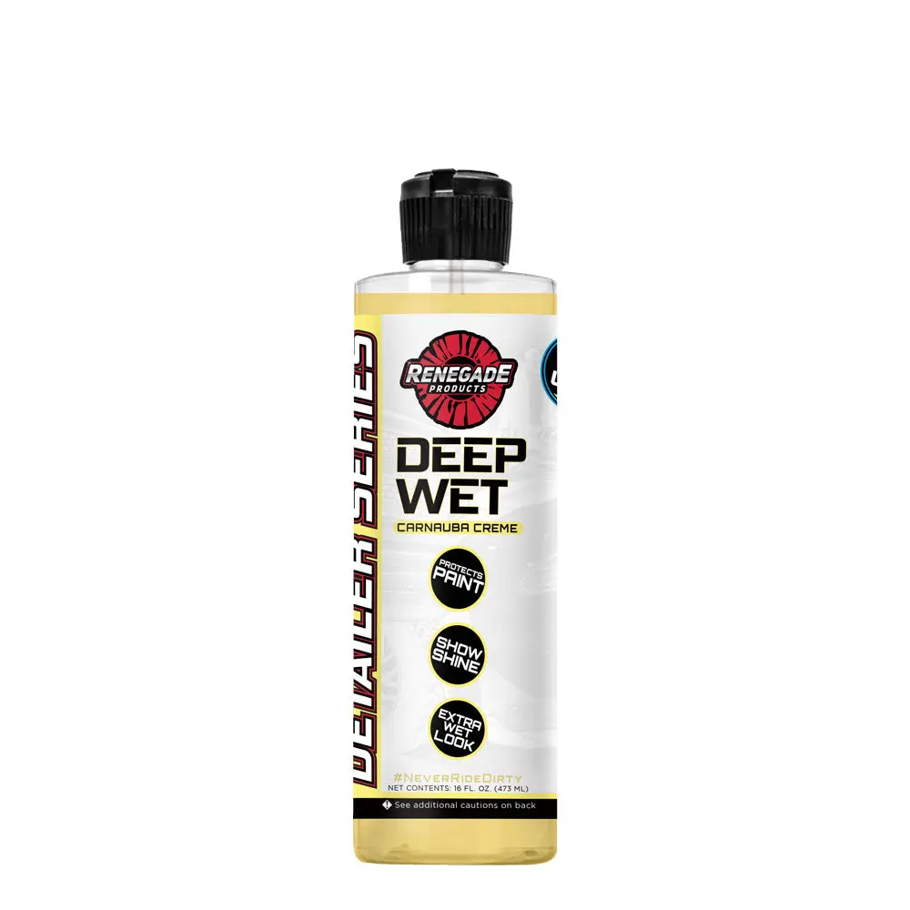 Renegade Products Deep Wet Carnauba Crème – High-Gloss Brazilian Wax for Shine & Protection