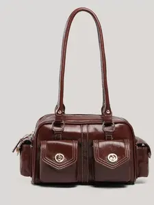 Vintage Bowling Bag Large Capacity Crossbody Shoulder Bag, New Versatile Boston Handbag for Work Commute, Commuter Bag, Pillow Purse, Classic Shoulder Bag, Everyday Bags