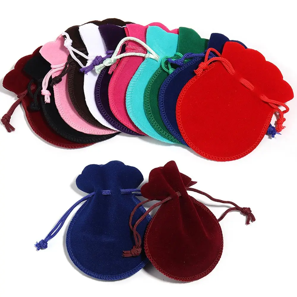 10pcs/lot Velvet Drawstring Gifts Bags Gourd-Shaped Jewelry Storage Pouches Wedding Jewelry Gift Display Packaging Pouches