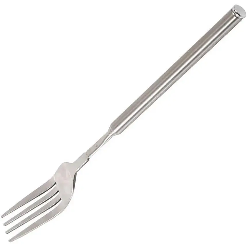 Extendable Forks,long fork,Stainless Steel Fork, Retractable Travel Fork,BBQ Forks Machine Washable for Dinner Pasta Dessert Salad Extended To 25 Inches,Shortest To 8.67 Inches (1)