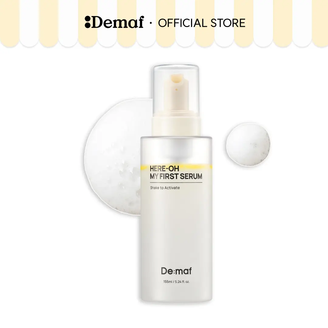 [De:maf Official] Here-Oh My First Serum | Hydrating Deeply with Hyaluronic Acid | Ceramide Barrier Repair | Glow-Boosting Panthenol |  Hydrate Moisturizing