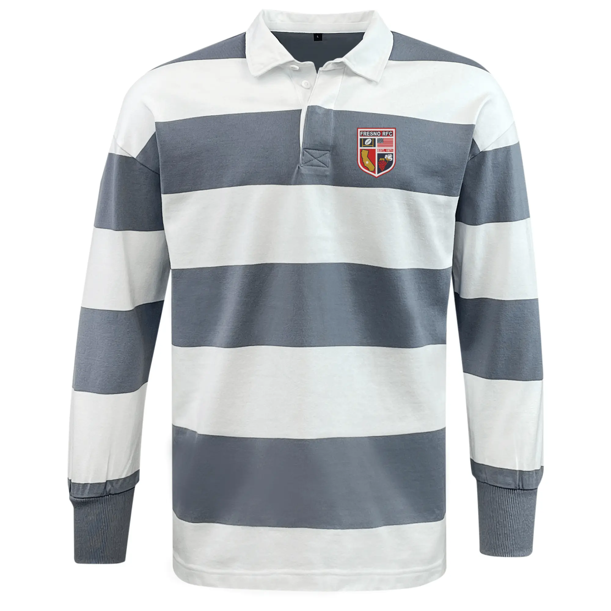 Fresno RFC Classic Long Sleeve Hooped Rugby Jersey