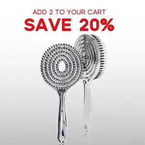 HALOVIDA Anti-Static Hollow Round Bristle Brush - Massaging Design for Enhanced Volume,Detangling Brush for Pain-Free Brushing,Reduces Heat Damage, Perfect for Quick Drying and Voluminous Styling,Gentle,Boar bristle brush,DealsForYouDays, summerwin