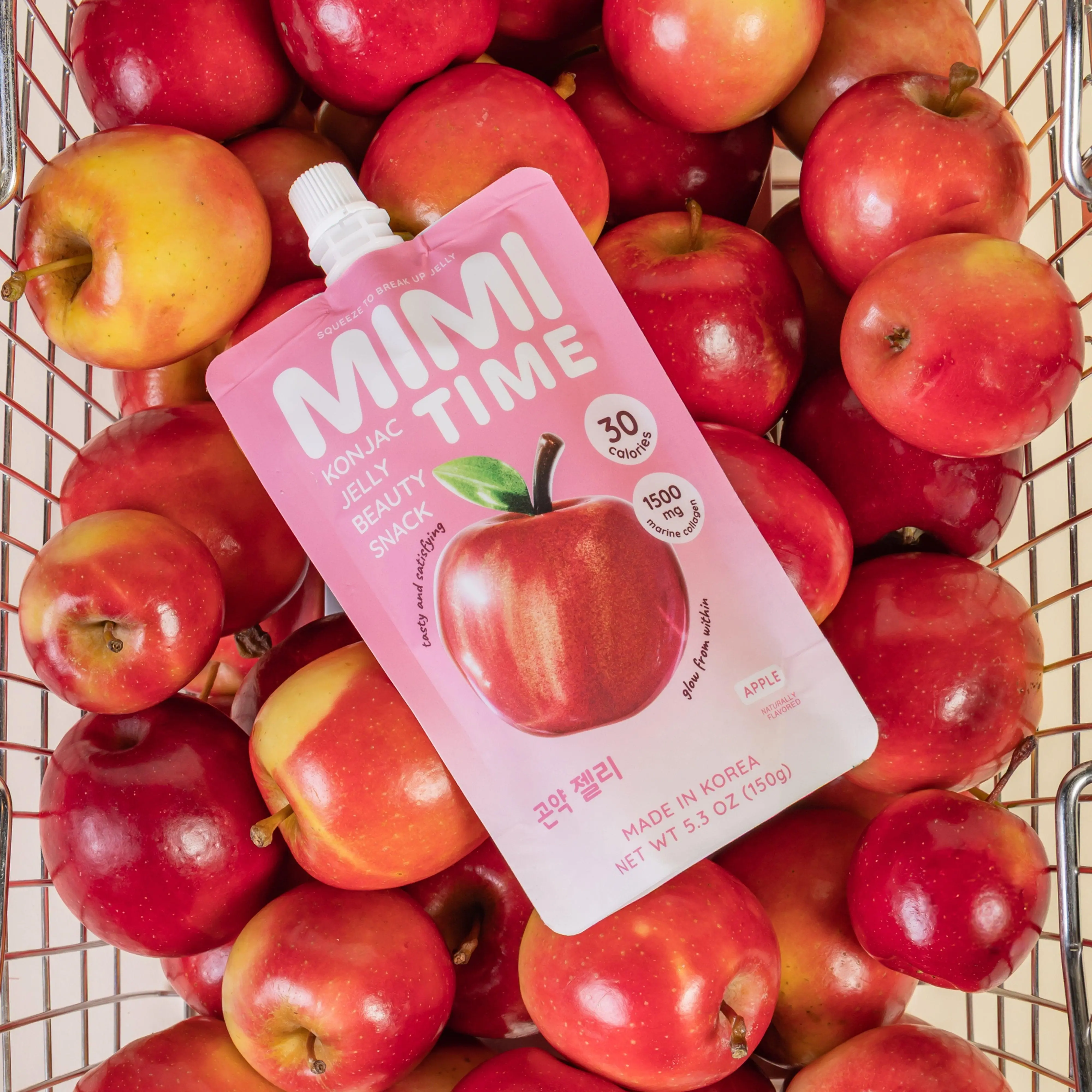 [Mimitime] Apple Konjac Jelly K-Beauty Snack with Marine Collagen