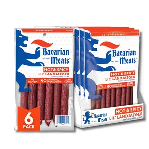 Hot & Spicy Lil' Landjaeger Snack Sticks Pack - 3oz (6 Pack)