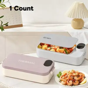 Portable Electric Heating Lunch Box with Smart Display, Constant Temperature, Car Lunch Box, Student Office Worker Truck Driver Thermos, Heated Lunch Boxes, Portable Lunch Warmer