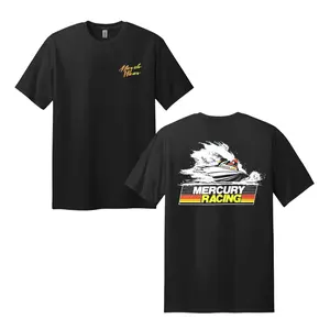 Mercury Racing Hard Turn Shirt – Offshore Speed Boat Graphic Tee, Marine Racing Apparel, Men’s Tops Casual Fashion Tee Casual Stylish Tee