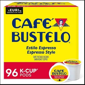 Cafe Bustelo Caf Bustelo Single Serve Pods, Espresso Roast, Classic