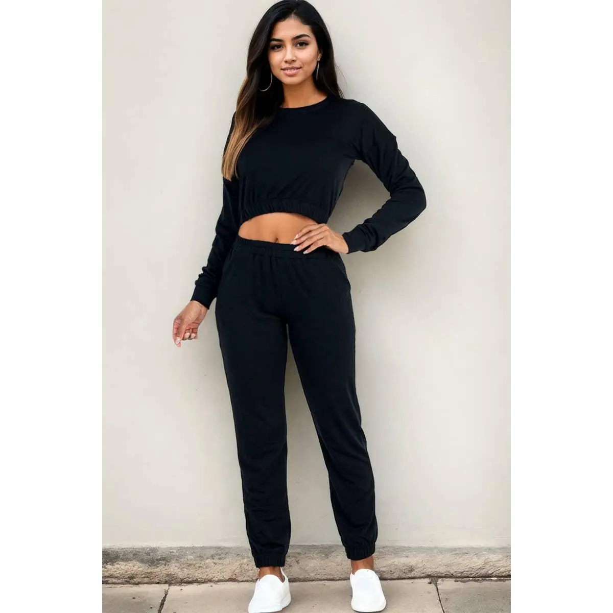 French Terry Joggers Black