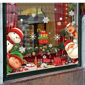 82 pieces Christmas window decor stickers