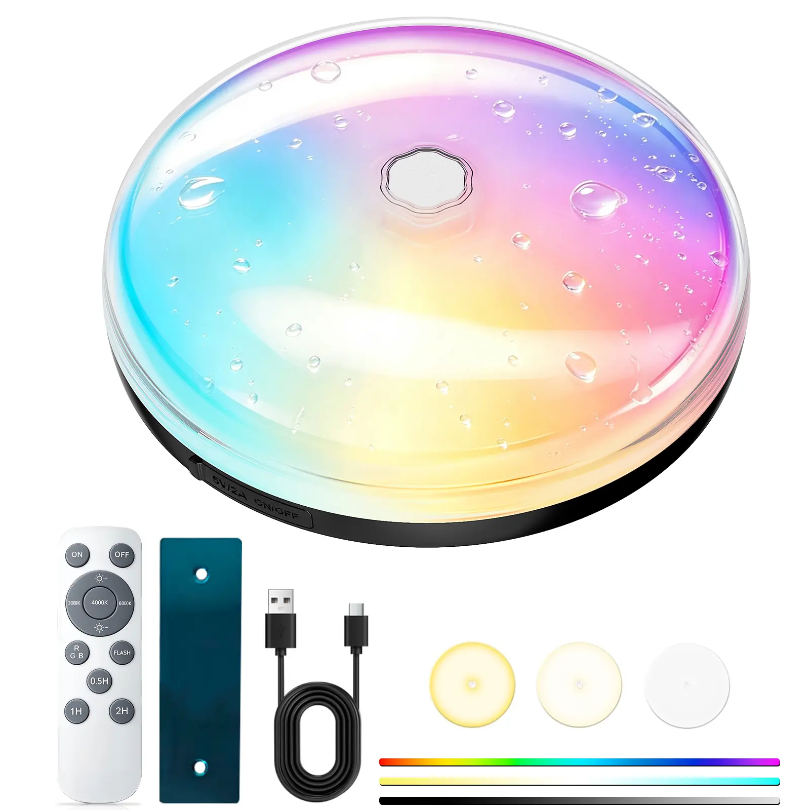 IP65 Waterproof Rechargeable Shower Light