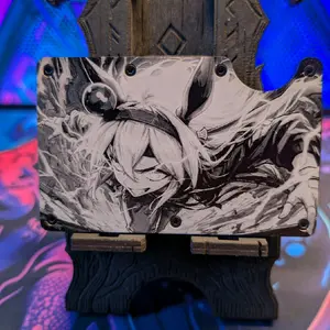 Men's Umamusume Tamano Cross Themed Wallet - Detailed, Low-Profile, RFID, Simple, Super-Thin Men's Wallet for Luggage & Bags Use, Detailed Men's Wallets, Low-Profile Men's Wallets