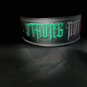 Strong Not Skinny 10MM Weightlifting Lever Belt - High-Quality Smooth Leather, Durable Construction, Lever Buckle for Adjustments.