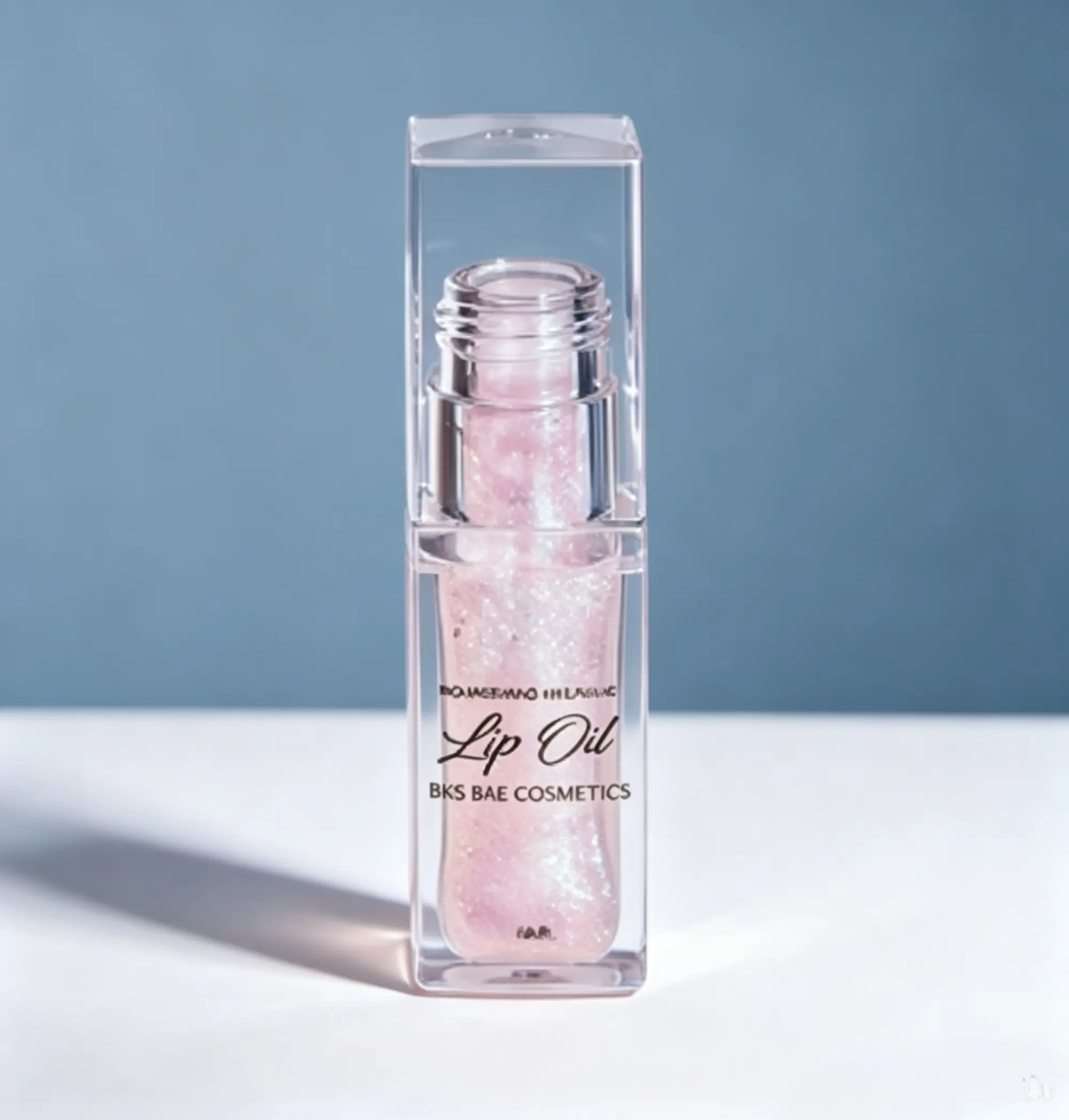 BossUp Plumping Lip Oil (6ML) - Clear Cherry Flavored, Glitter Sheer, Hydrating Lip Gloss Infused with Natural Fruit Extracts