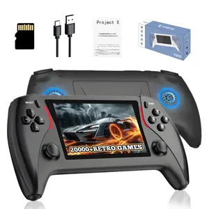 Project X PRO Handheld Retro Gaming Console, 4.3-inch IPS Screen, Linux System, 128G Compatible With 20000+ Games ,Handheld Video Game with HD Output (Black)