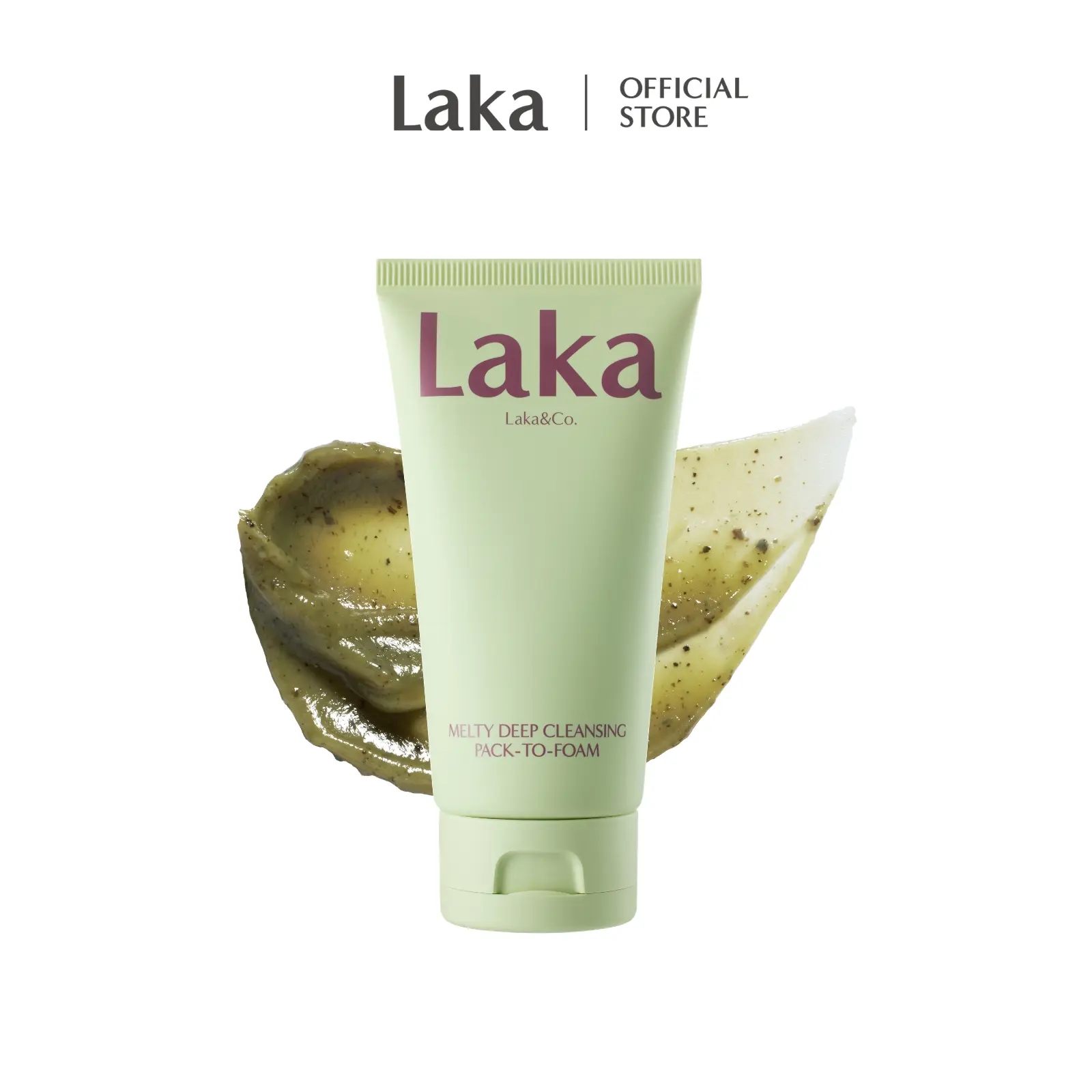 [Laka] Melty Deep Cleansing Pack-To-Foam — Melty Mugwort Cleansing Face Mask with Mochi Texture