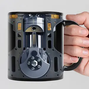 Mechanic Engine Mugs, Cylinder Engine, Machinist Mugs, Engine Gift, Machinist Gift, Gifts for him, Auto Mechanic Gifts, Gifts For Dad