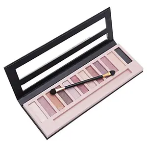 12 Color Eyeshadow Palette with Brush, Matte & Glitter Eye Shadows Palette, Beauty Eyeshadows, Long Lasting Shimmering Eye Shadow Makeup Products, Cosmetic