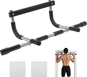 Ally Peaks Pull Up Bar for Doorway Heavy Duty 1.7mm Thickened Steel Max 440 lbs Upper Body Fitness Workout Bar Multi Grip Strength for Doorway Indoor Chin Up Bar Fitness Trainer for Home Gym Portable