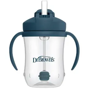 Baby's First Straw Cup, Training Cup with Weighted Straw, 9 oz/270 mL, BPA-free, 6m+, Dark Blue, 1-Pack