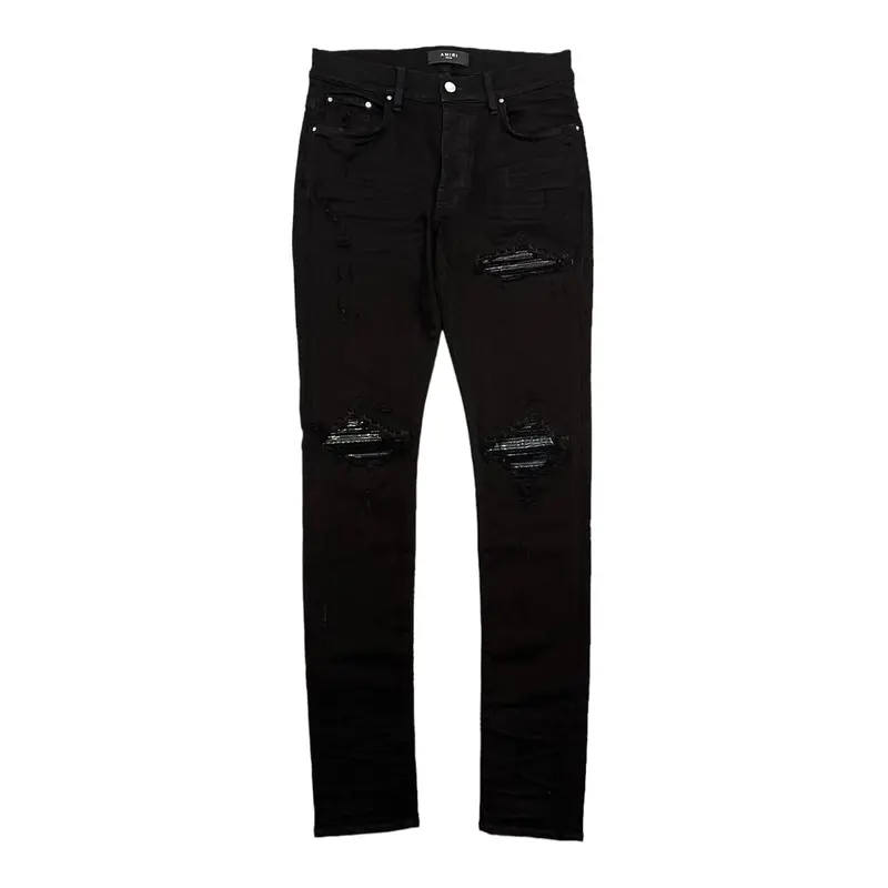 Amiri MX1 Gradient Bandana Patch Jeans Black