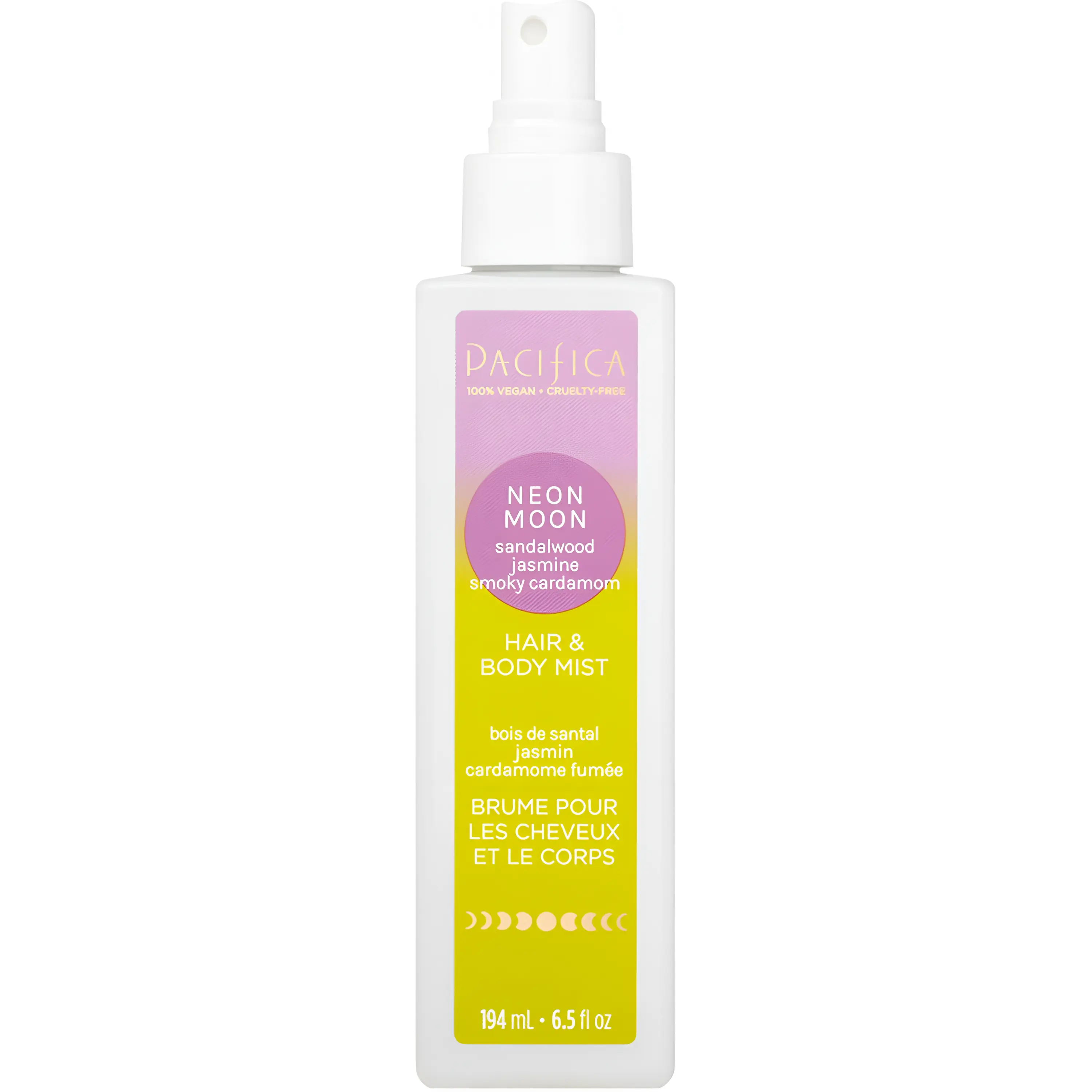 Pacifica Neon Moon Hair And Body Mist for Women, 6.5 Ounce