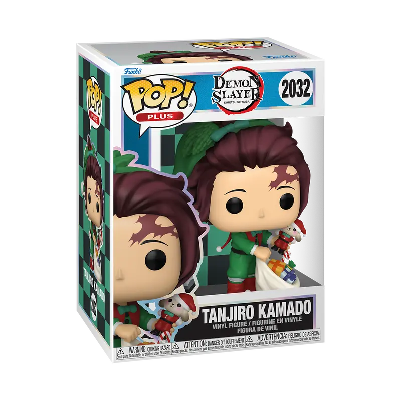 Funko Pop! Plus Demon Slayer - Tanjiro Kamado (Holiday Outfit) #2032 Collectible Pop Vinyl Figure