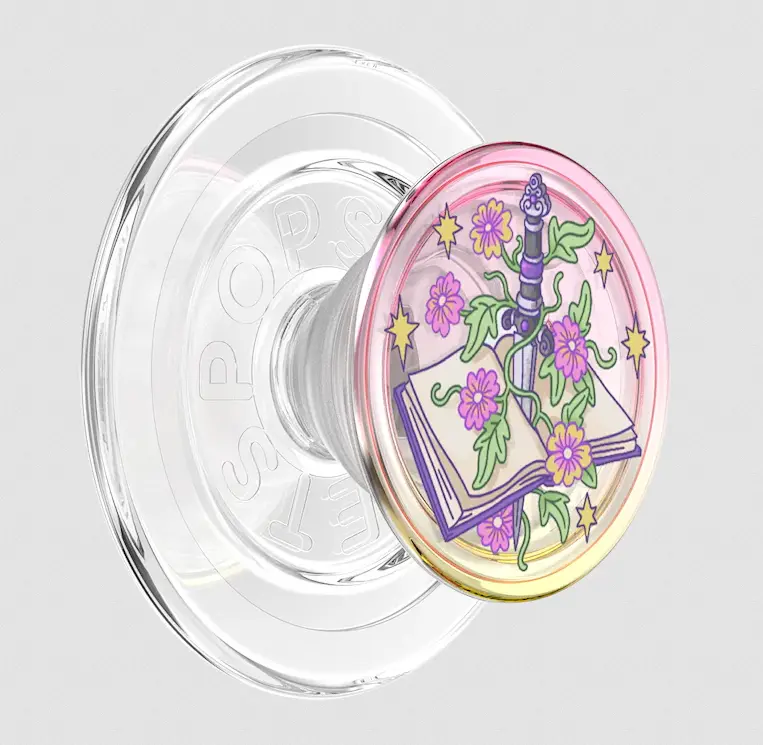 PopSockets MagSafe PopGrip Phone Holder, Violet Blade Book Design Mobile Phone Accessory, Accessories