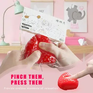 Strawberry Squishy Stress Ball - Soft Texture, Calming Effect, Anxiety Relief Fidget Toy for All Ages game enthusiasts