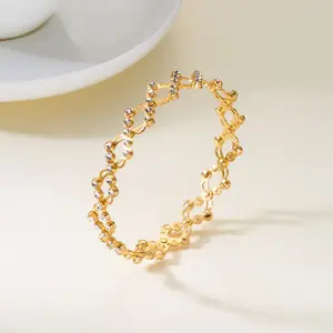 Bangle Ring Jewelry Set New Five-Row Zicone Telescopic Ring, Two-Way Wear Creative Magic Telescopic Ring, Transformable Bracelet