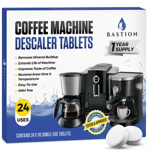 Coffee Machine Descaler Cleaner Tablets 24-Pack For Keurig, Nespresso, Breville