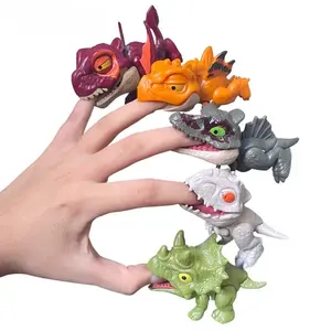 5/10PCS Finger-biting Dinosaurs Movable Joints Articulated Animal Size Simulation Dinosaur Model Toys Children Educational Toys Children Christmas Action Figure Set