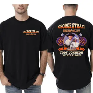 George Strait Death Valley Concert T-Shirt – Vintage Country Music Tour Graphic, Perfect Gift for Country Music Fans, Unisex Cotton Tee