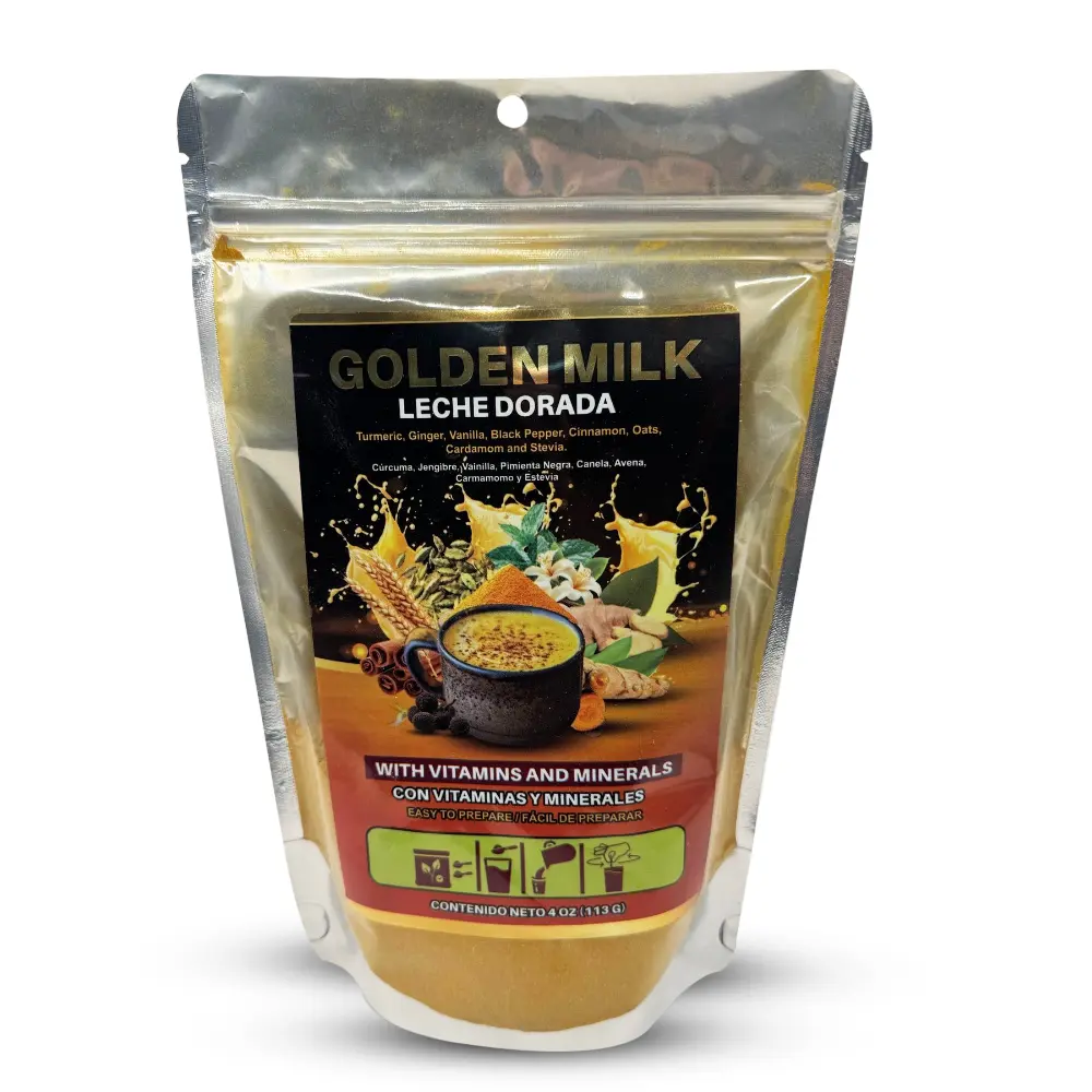 Hierbasmex - Golden Milk - Leche Dorada Made with Turmeric (Curcuma) 4oz dietary supplement