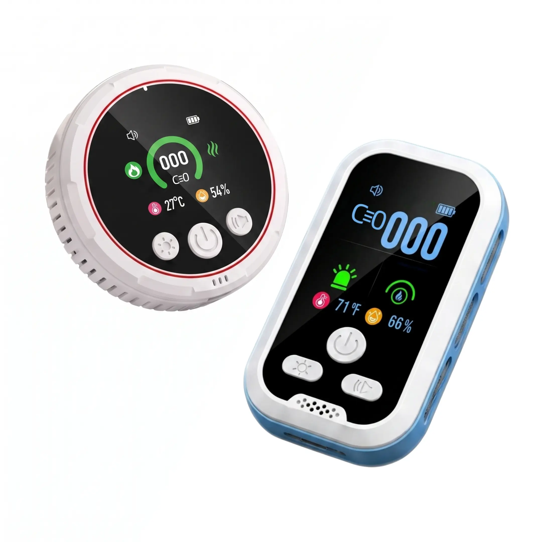HD Display Portable Home Indoor Temperature Monitor & Humidity Detector Kit - Electronic Sensor Controller, Accurate Alerts, Plug-and-Play, Wall Mount Compatible for Kitchen, Kitchen Cabinet, Digital