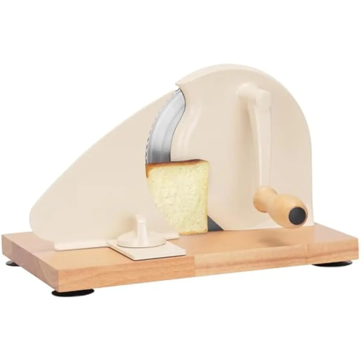 Bread Slicer for Homemade Bread - Manual Bread Slicer Adjustable Thickness with Stainless Steel Blade & Super-Strong Suction Cups for Bakeries, Coffee Shop, Home Kitchen, Restaurant