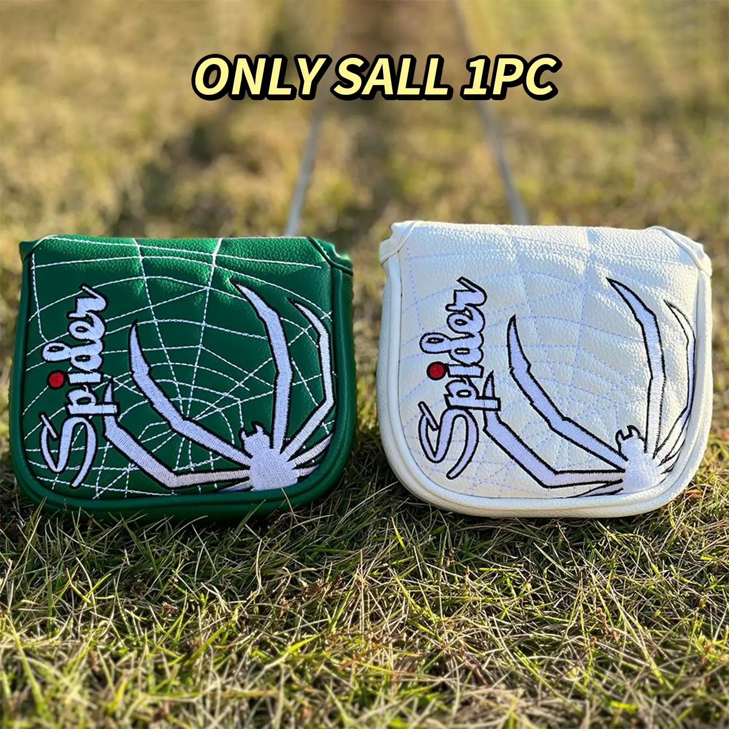 Spider Pattern Golf Club Head Cover, Dust-Proof & Durable Design, Unique Gift for Golfers, Fathers, Boyfriends, Husbands